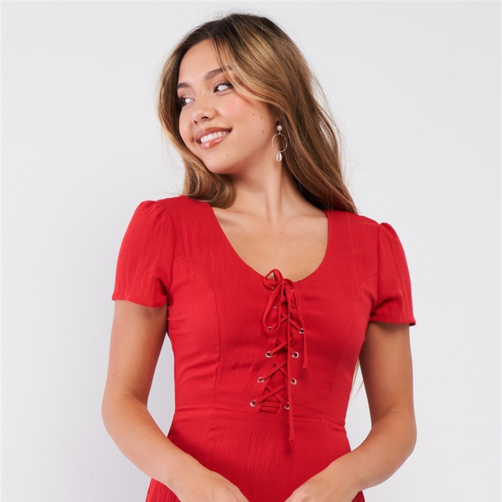Sugar Lips Scoop Neck Mini Dress